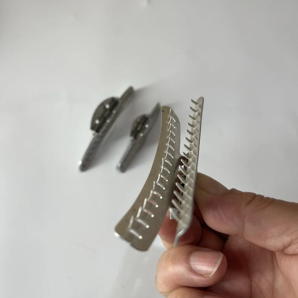 Vintage 1930s GOODY Aluminum Wave Setter Hair Clips Finger Wave Marcel Clamps